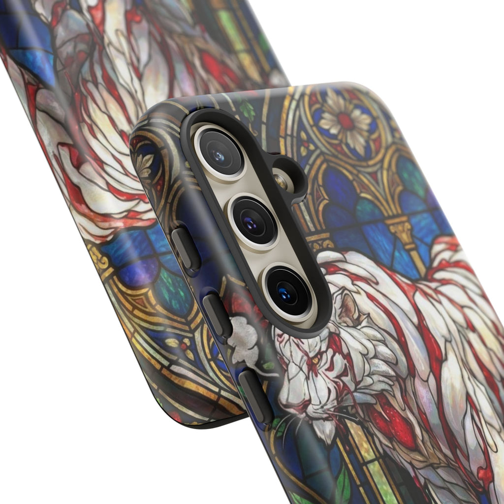 MOUMONS0011 special Stained Glass Phone Case — Protective Tough Case with Gothic Cathedral Design