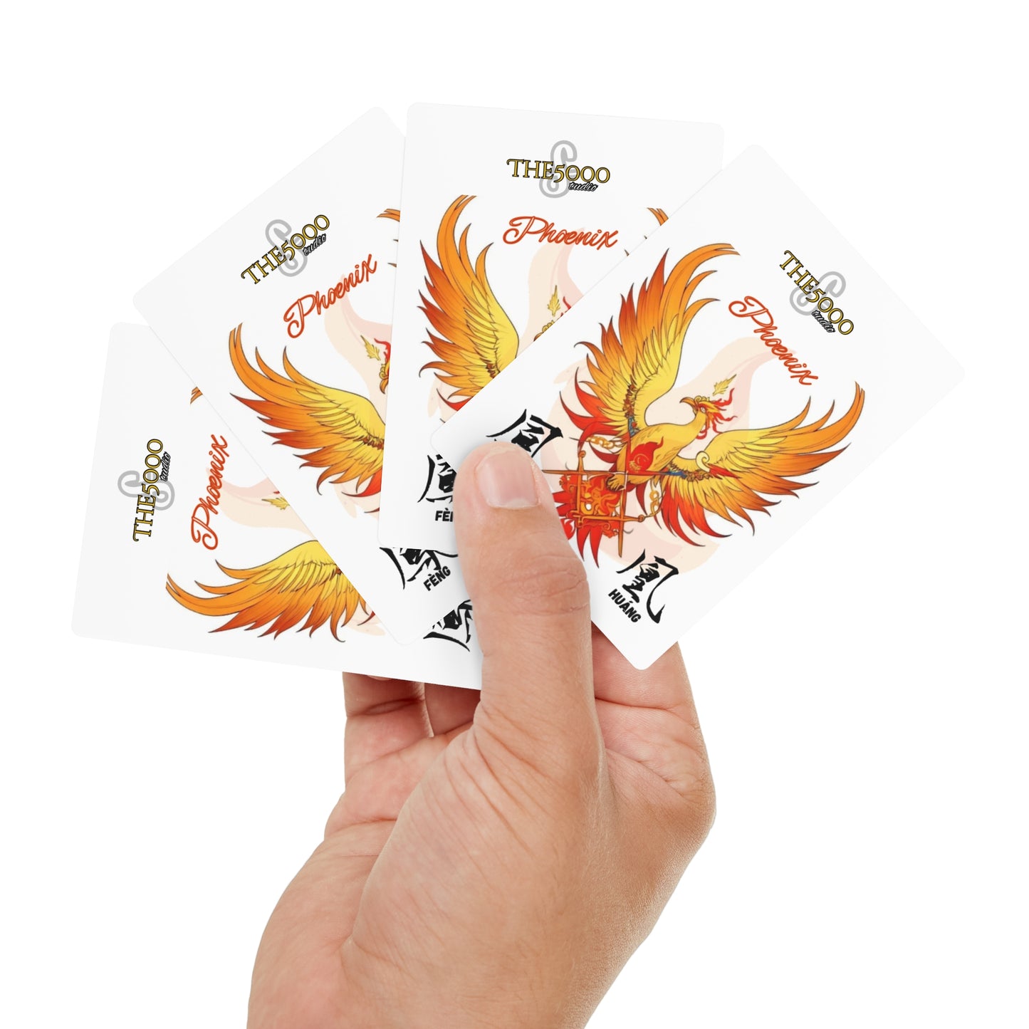 Phoenix Design Poker Cards Set - Ace of Spades Theme, Perfect for Game Nights & Gatherings