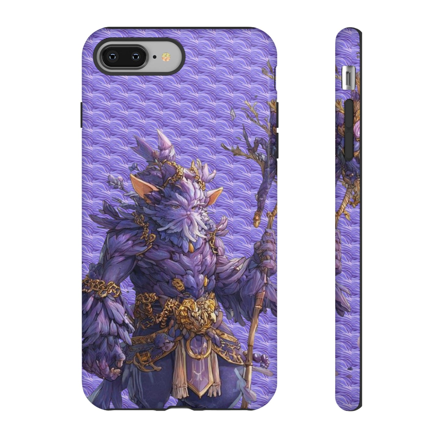 MOUMONS004 Purple Fantasy Warrior Phone Case – "Smoothie Waguizi" Art Protective Cover