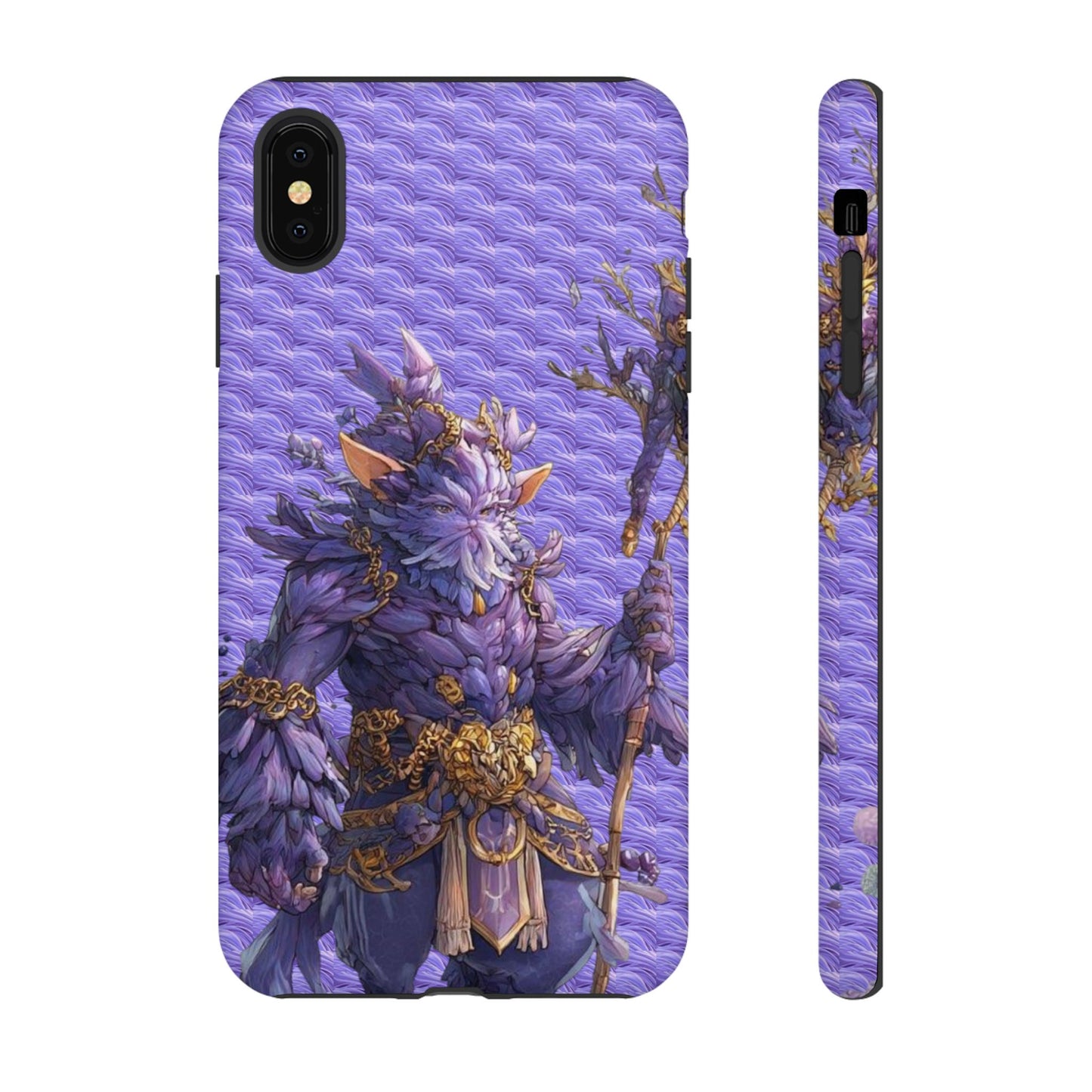 MOUMONS004 Purple Fantasy Warrior Phone Case – "Smoothie Waguizi" Art Protective Cover