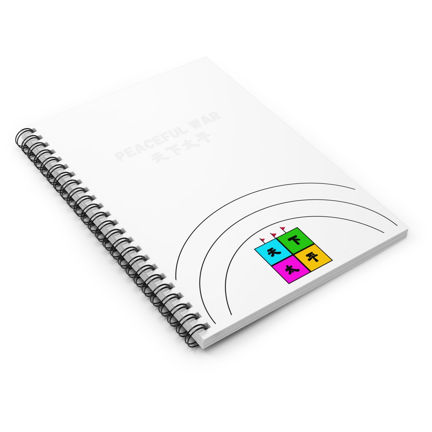 Tabletop Game Spiral Notebook - Ruled Line - Peaceful War Cultural Learning