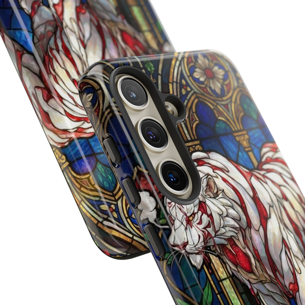 MOUMONS0011 special Stained Glass Phone Case — Protective Tough Case with Gothic Cathedral Design