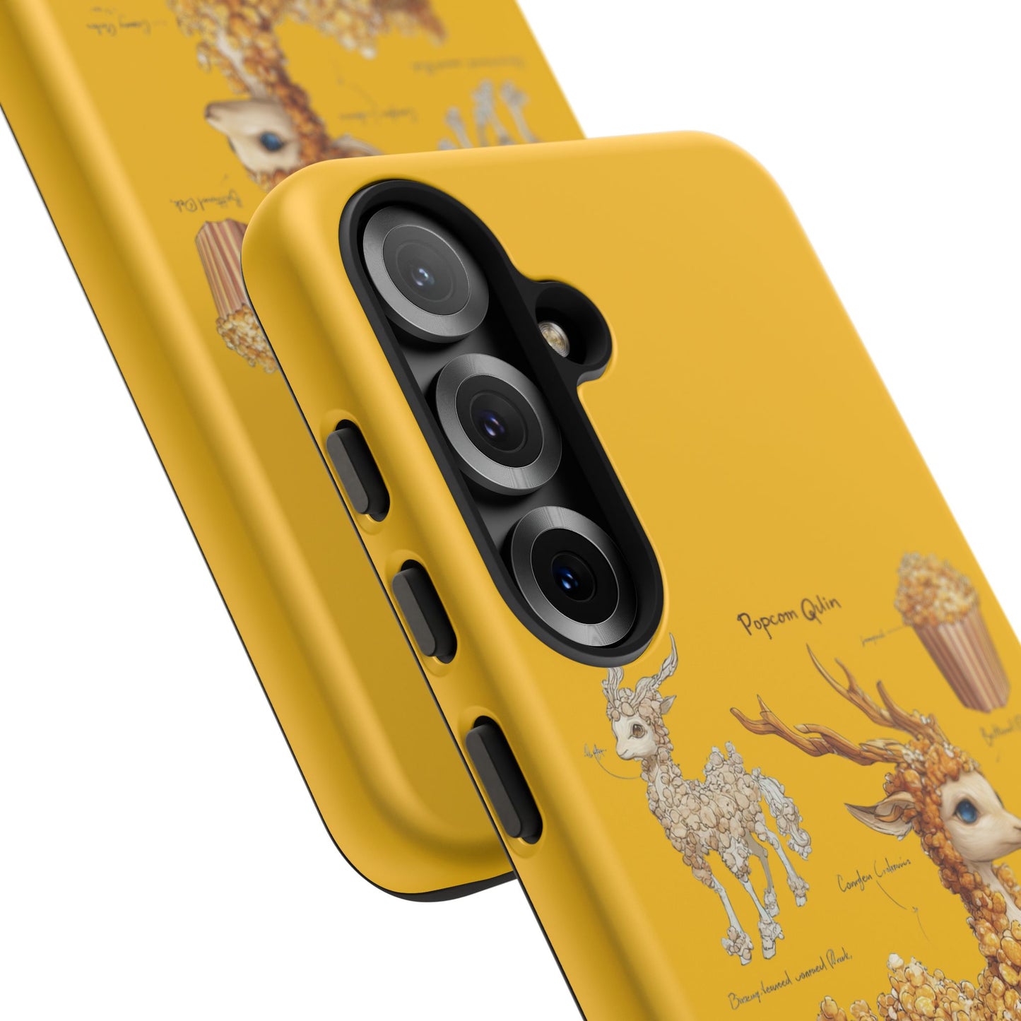 MOUMONS001 Popcorn Deer Phone Case – Cute Kawaii Snack Animal Protective Cover