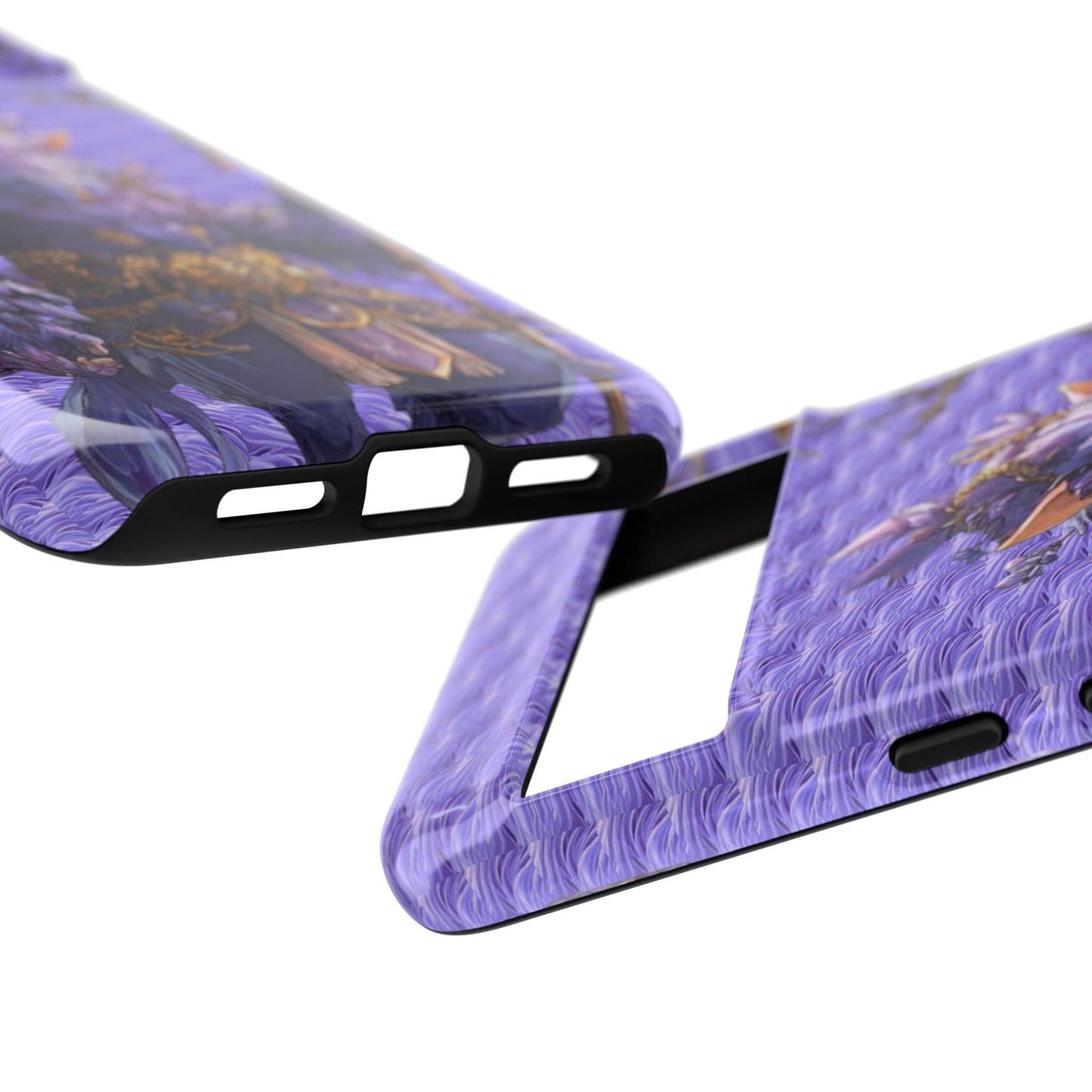 MOUMONS004 Purple Fantasy Warrior Phone Case – "Smoothie Waguizi" Art Protective Cover