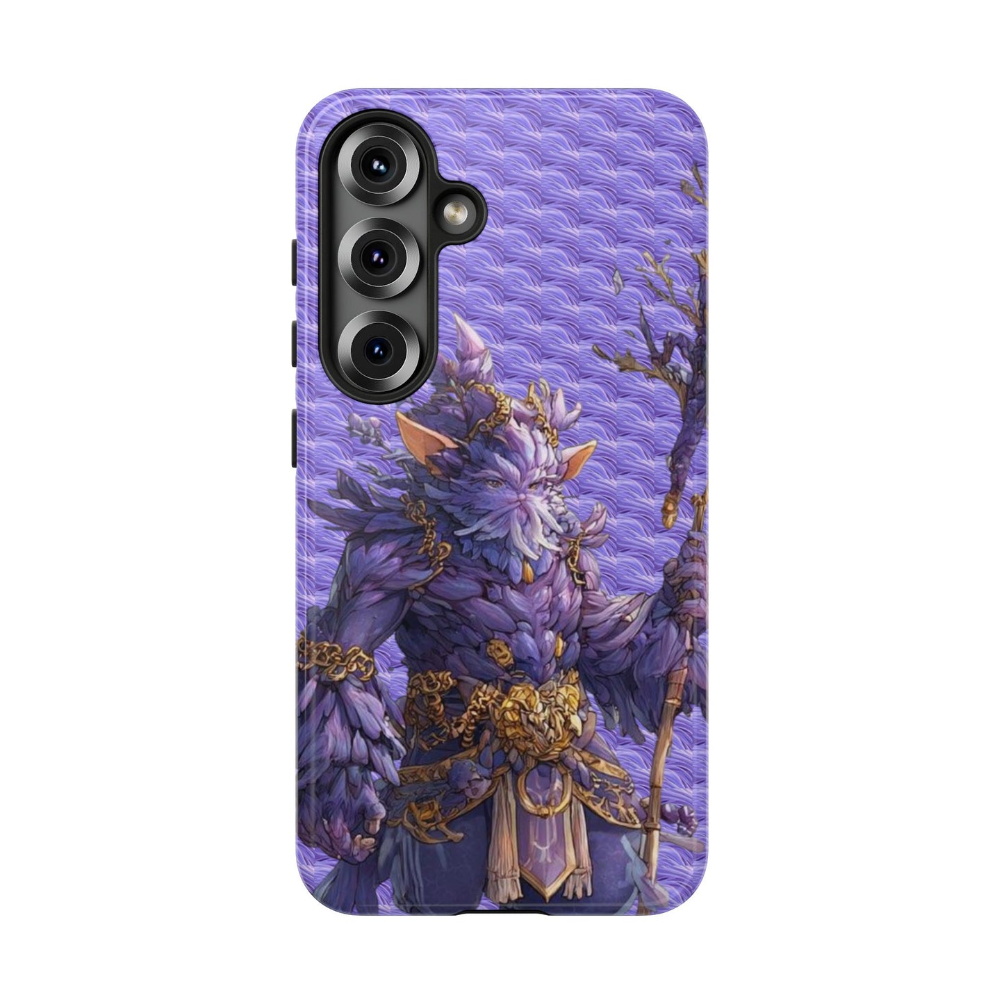 MOUMONS004 Purple Fantasy Warrior Phone Case – "Smoothie Waguizi" Art Protective Cover