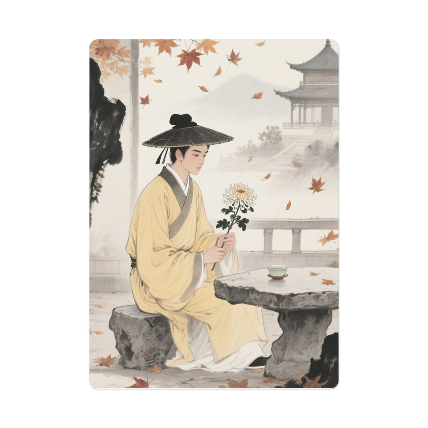 Autumn Gentlemen Poker Cards Set: Customize for Game Night, Gifts, Parties, Collectibles, Family Fun