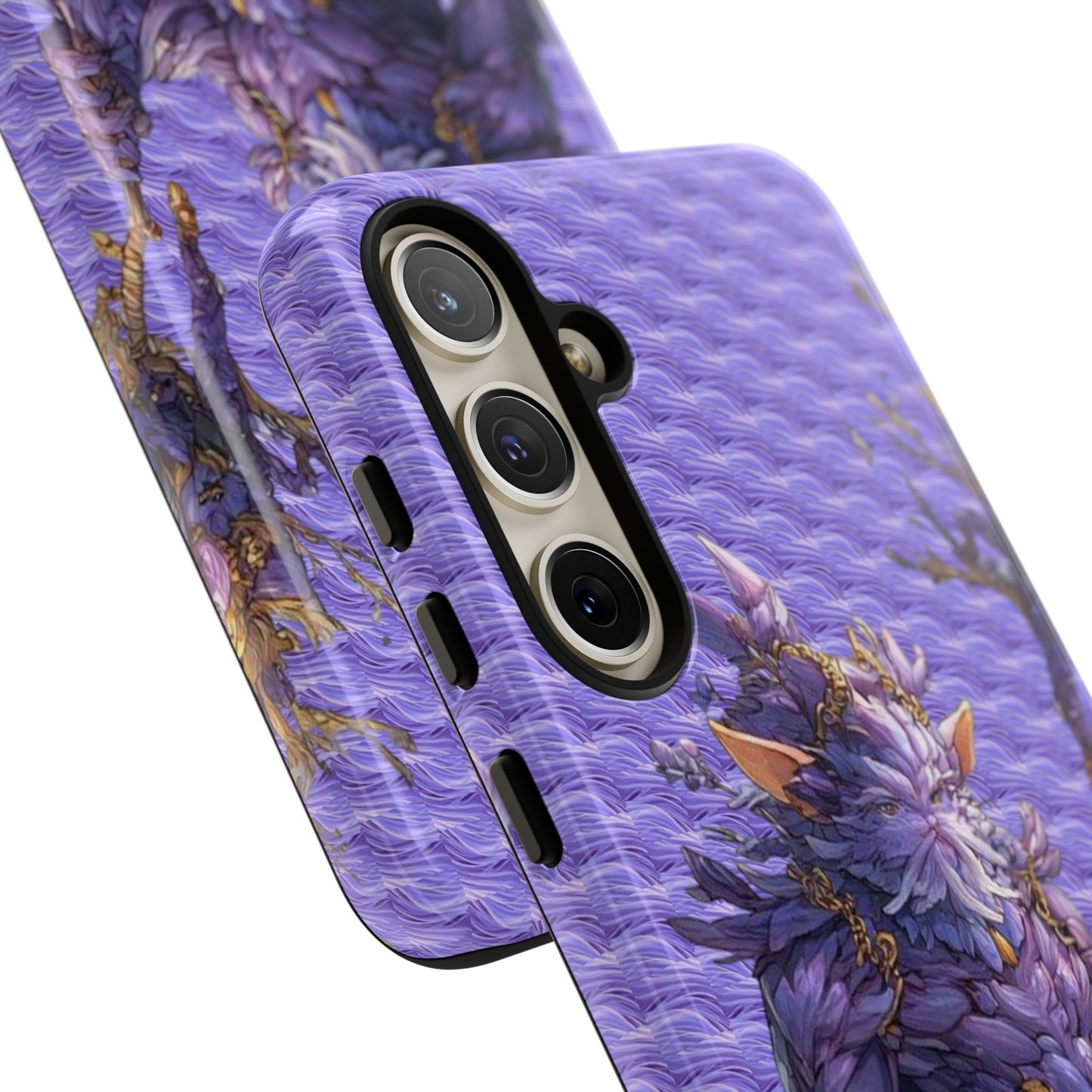 MOUMONS004 Purple Fantasy Warrior Phone Case – "Smoothie Waguizi" Art Protective Cover