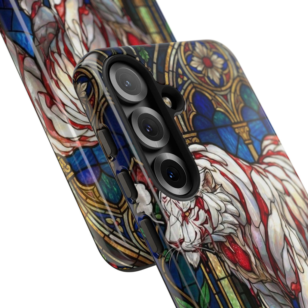 MOUMONS0011 special Stained Glass Phone Case — Protective Tough Case with Gothic Cathedral Design