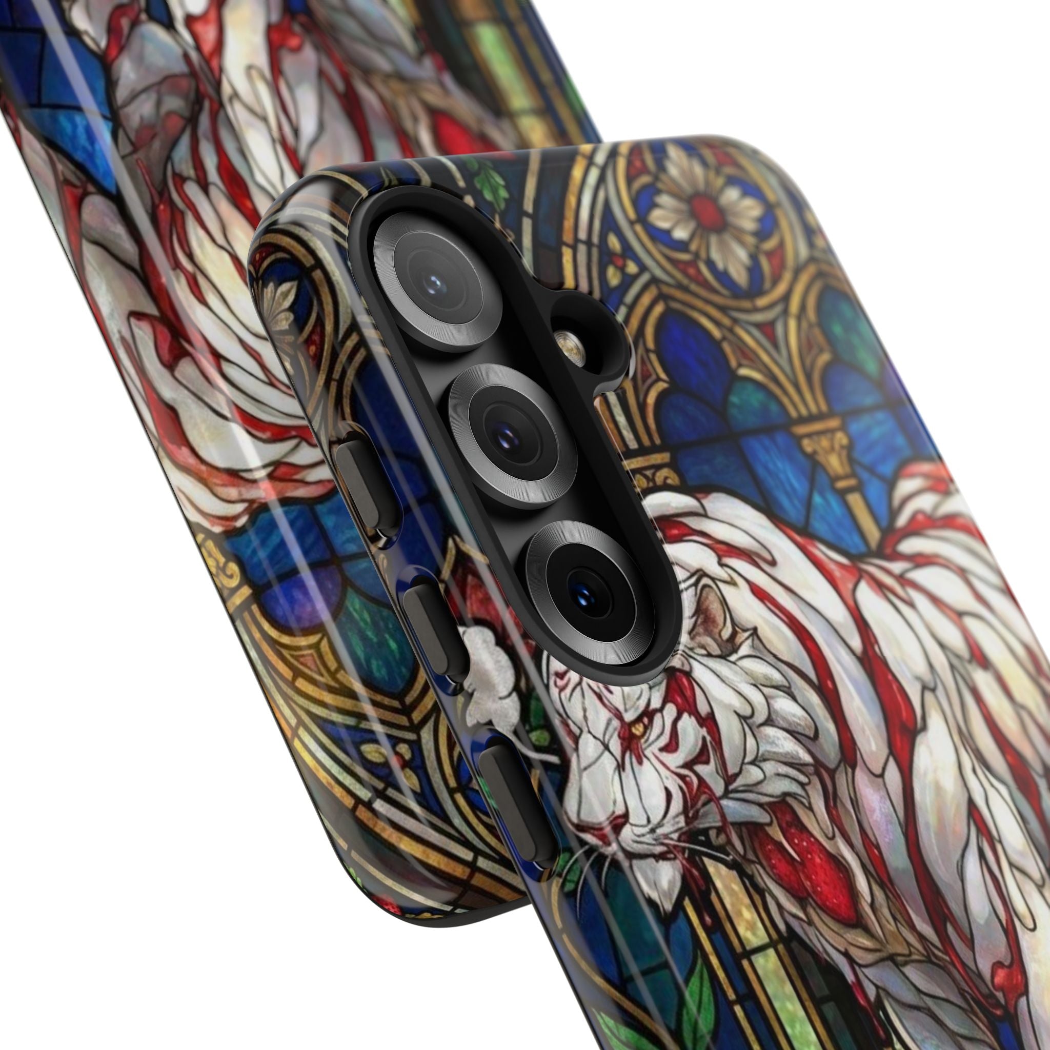 MOUMONS0011 special Stained Glass Phone Case — Protective Tough Case with Gothic Cathedral Design