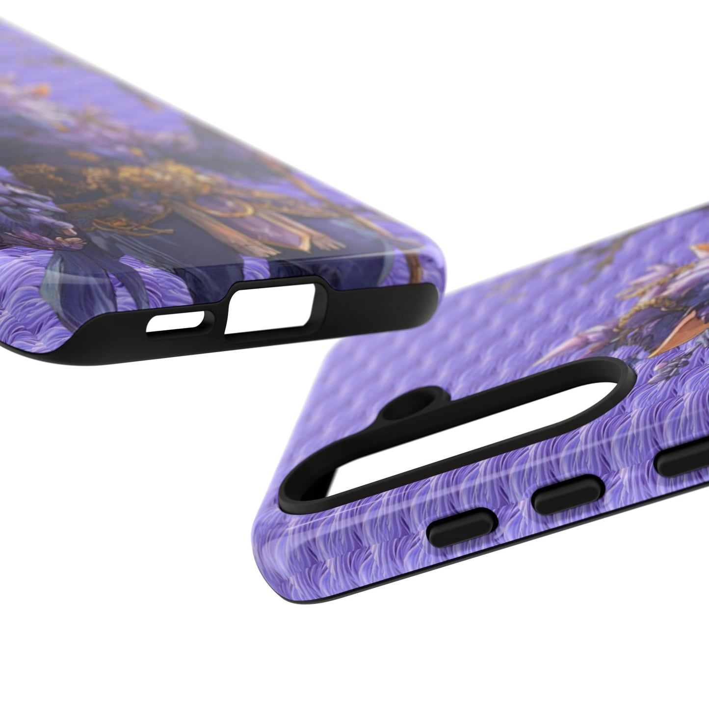 MOUMONS004 Purple Fantasy Warrior Phone Case – "Smoothie Waguizi" Art Protective Cover