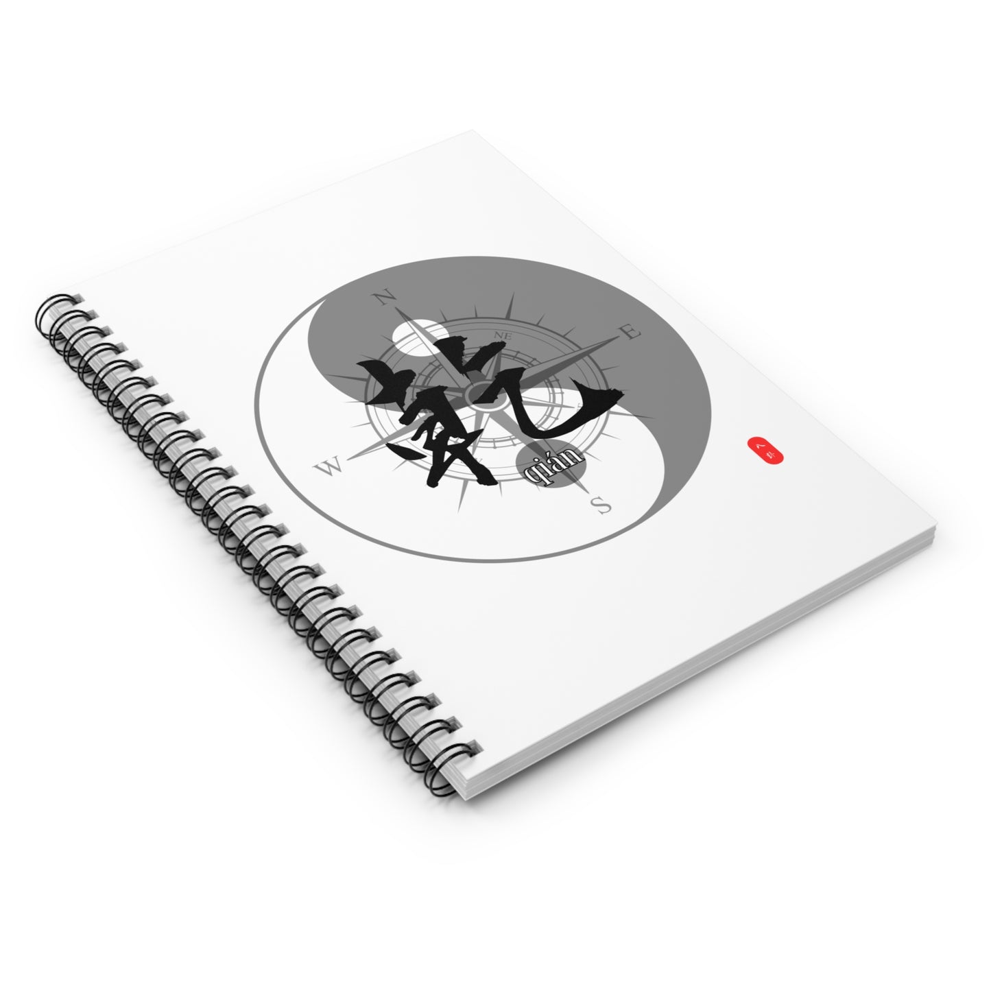 Spiral Notebook - Chinese Wizard Bagua Series, Ruled Line