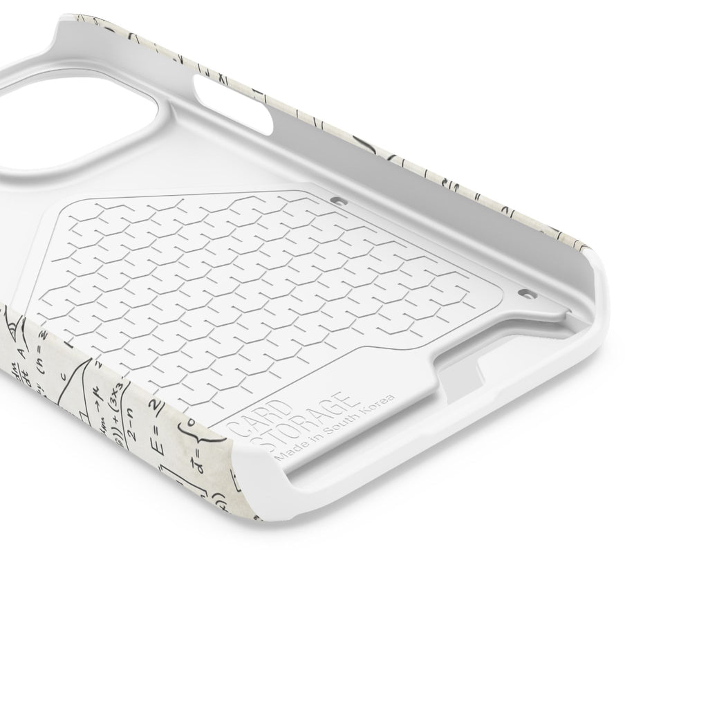 A001 Math Formula Phone Card Case — Scientific Equations Card Holder Phone Case