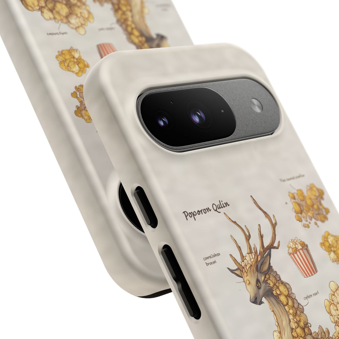 MOUMONS002 Popcorn Quill Phone Case — Cute Popcorn Creature Protective Cover