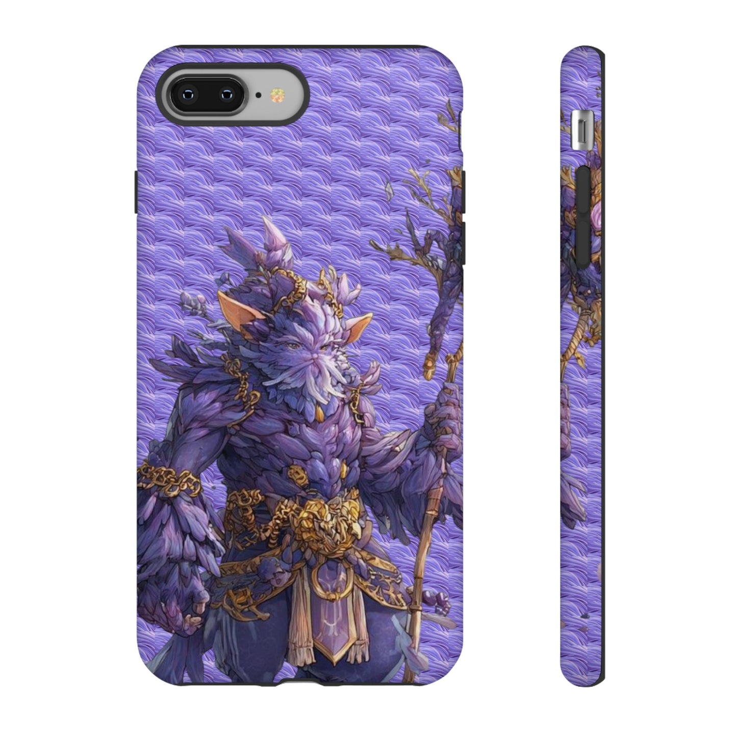 MOUMONS004 Purple Fantasy Warrior Phone Case – "Smoothie Waguizi" Art Protective Cover
