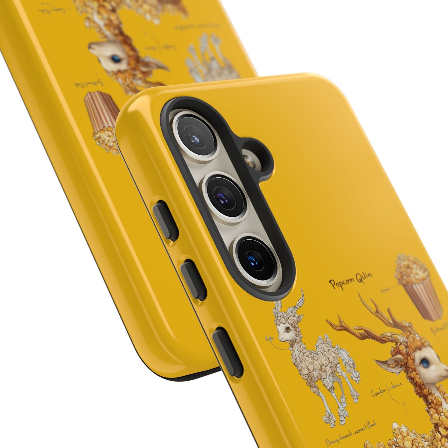 MOUMONS001 Popcorn Deer Phone Case – Cute Kawaii Snack Animal Protective Cover