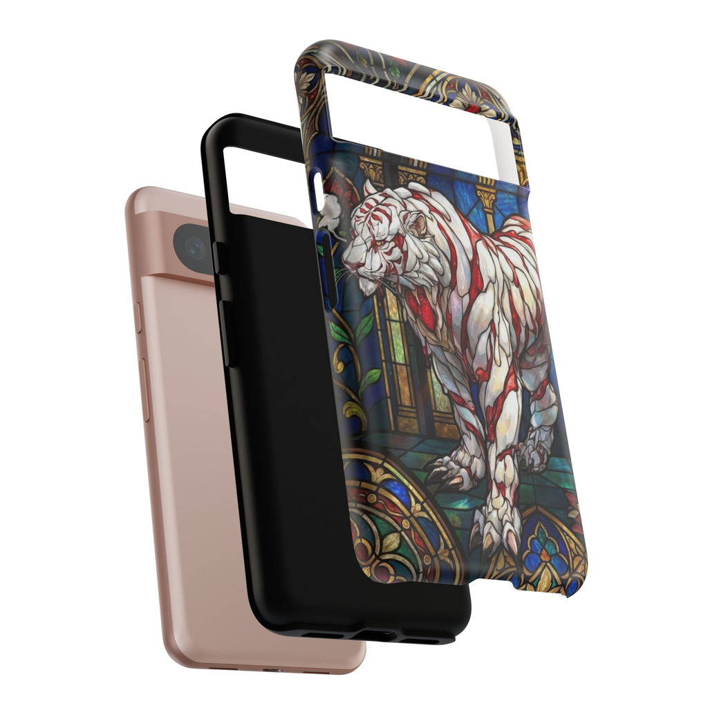 MOUMONS0011 special Stained Glass Phone Case — Protective Tough Case with Gothic Cathedral Design