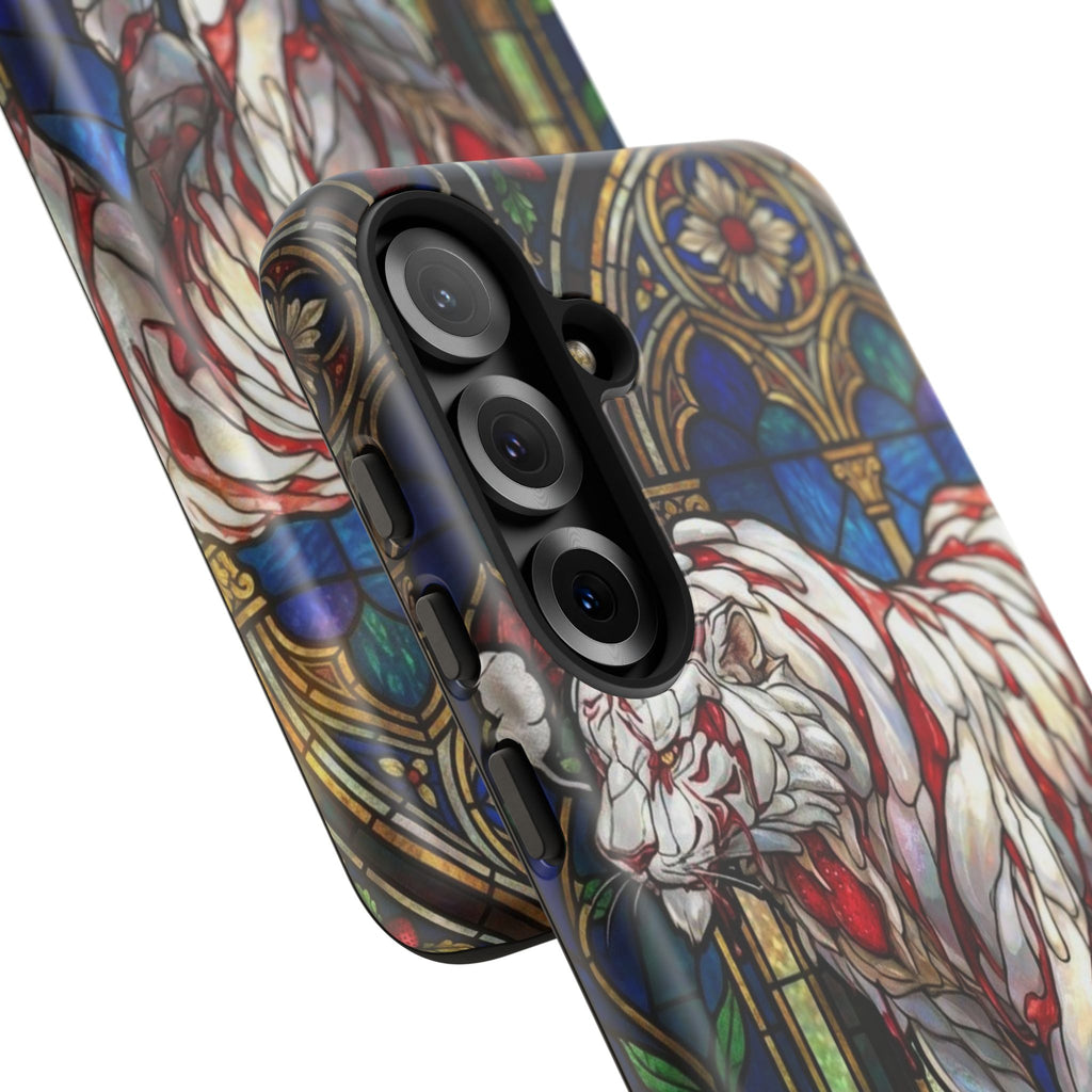 MOUMONS0011 special Stained Glass Phone Case — Protective Tough Case with Gothic Cathedral Design