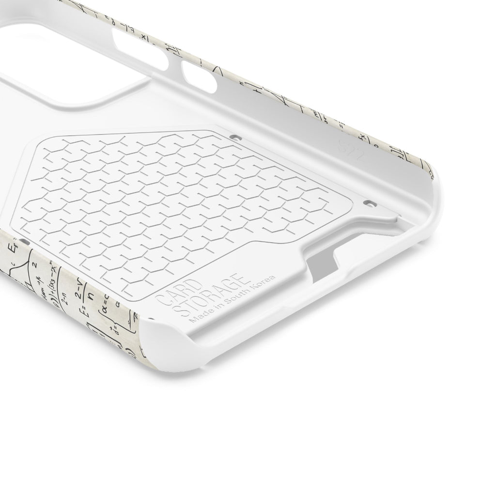 A001 Math Formula Phone Card Case — Scientific Equations Card Holder Phone Case