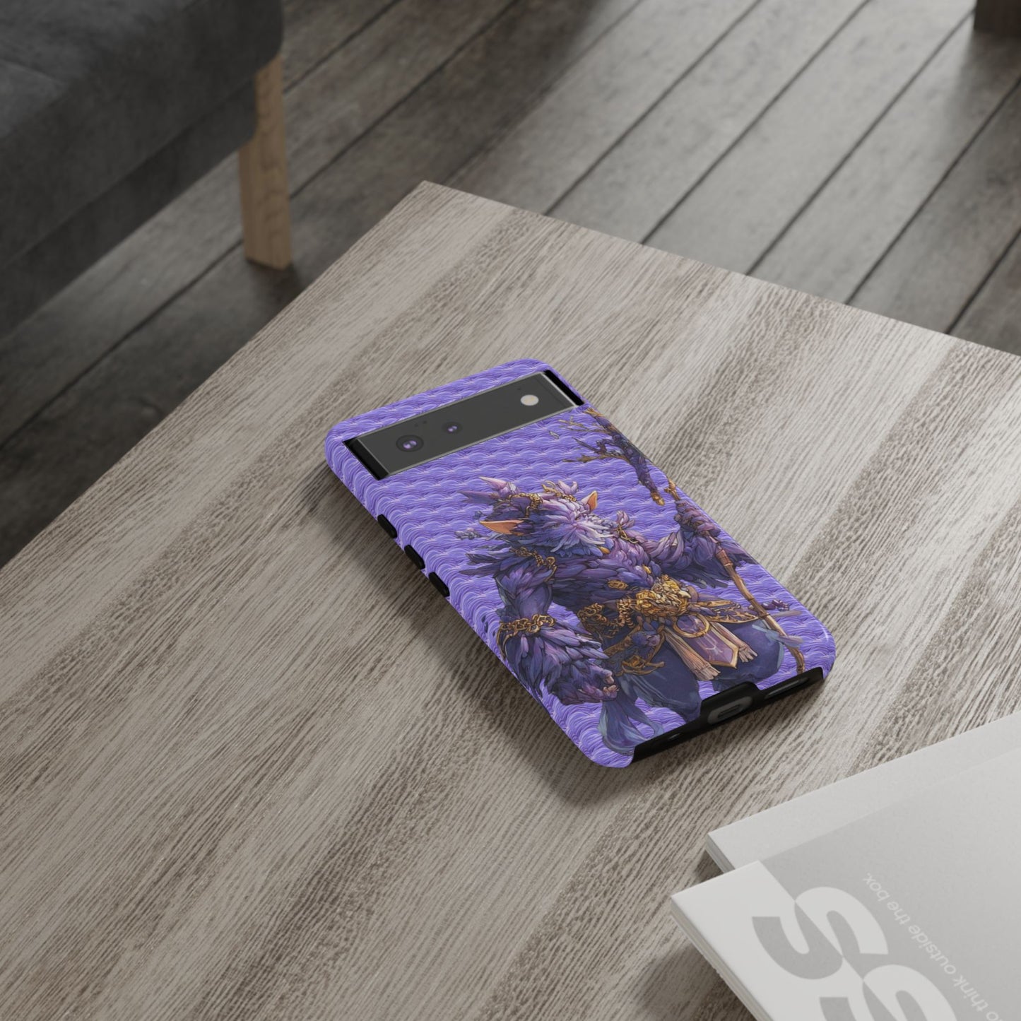 MOUMONS004 Purple Fantasy Warrior Phone Case – "Smoothie Waguizi" Art Protective Cover