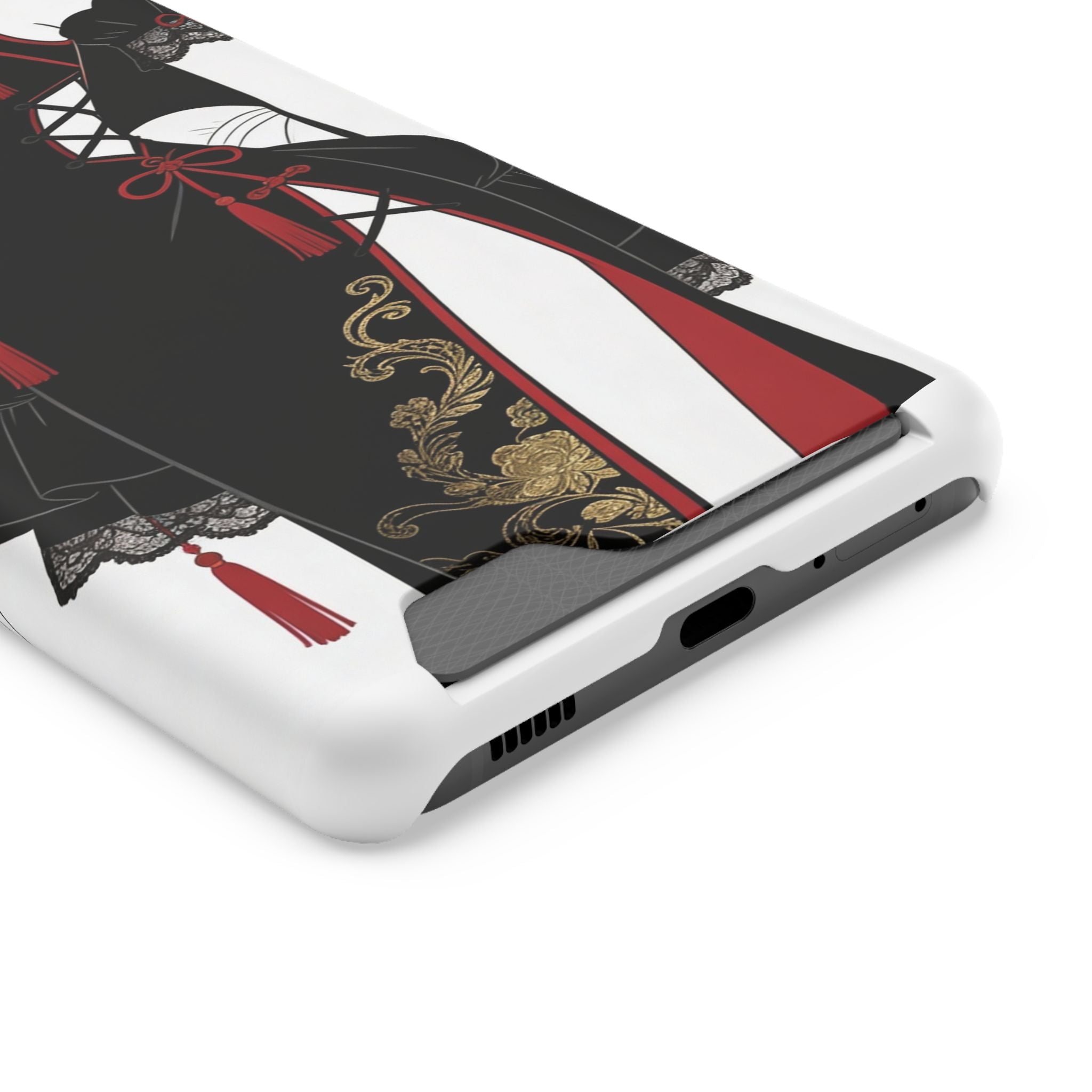 A002 Chinese Traditional Fashion Phone Case with Card Holder