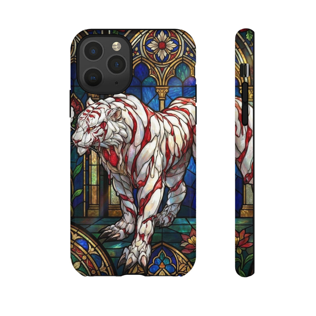 MOUMONS0011 special Stained Glass Phone Case — Protective Tough Case with Gothic Cathedral Design