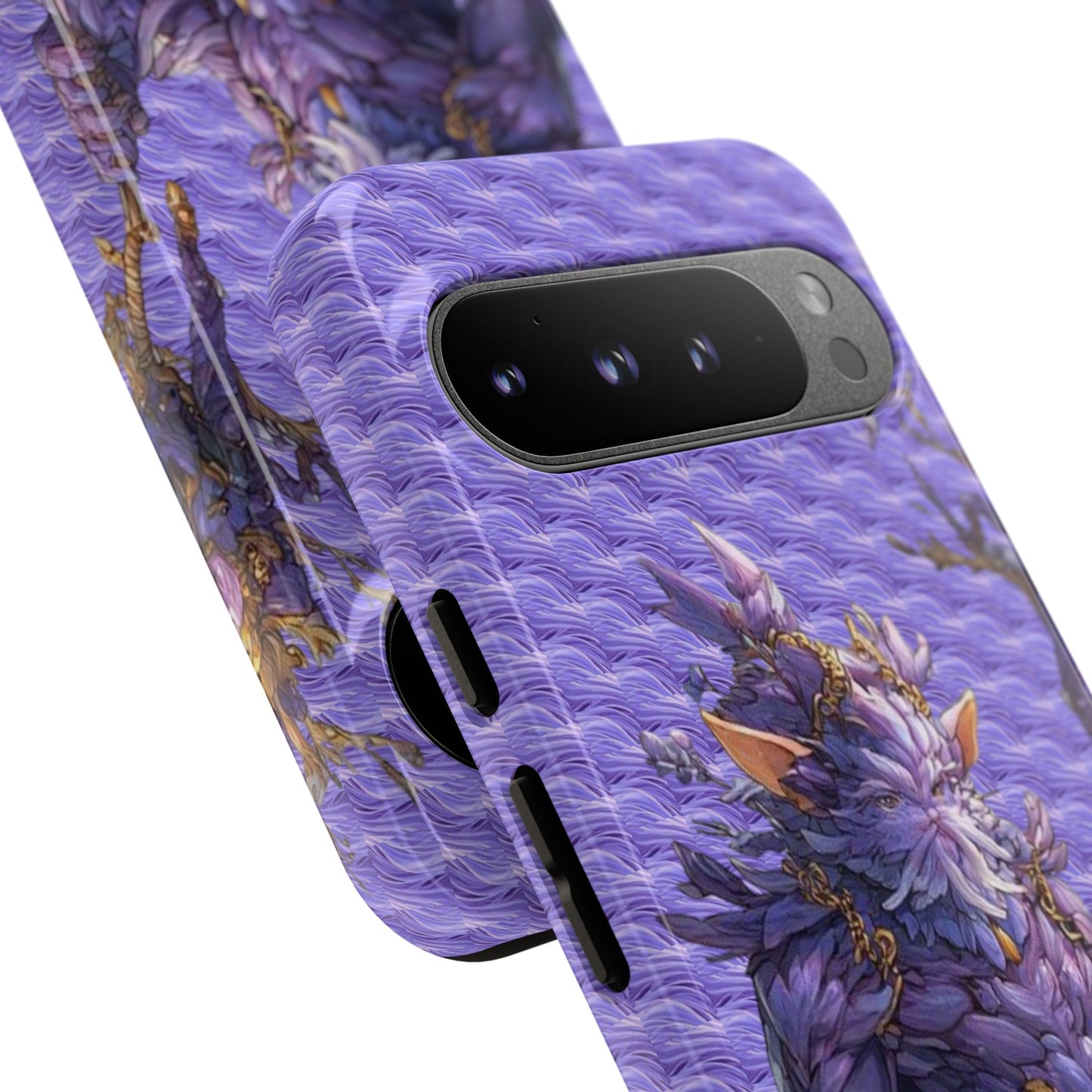 MOUMONS004 Purple Fantasy Warrior Phone Case – "Smoothie Waguizi" Art Protective Cover