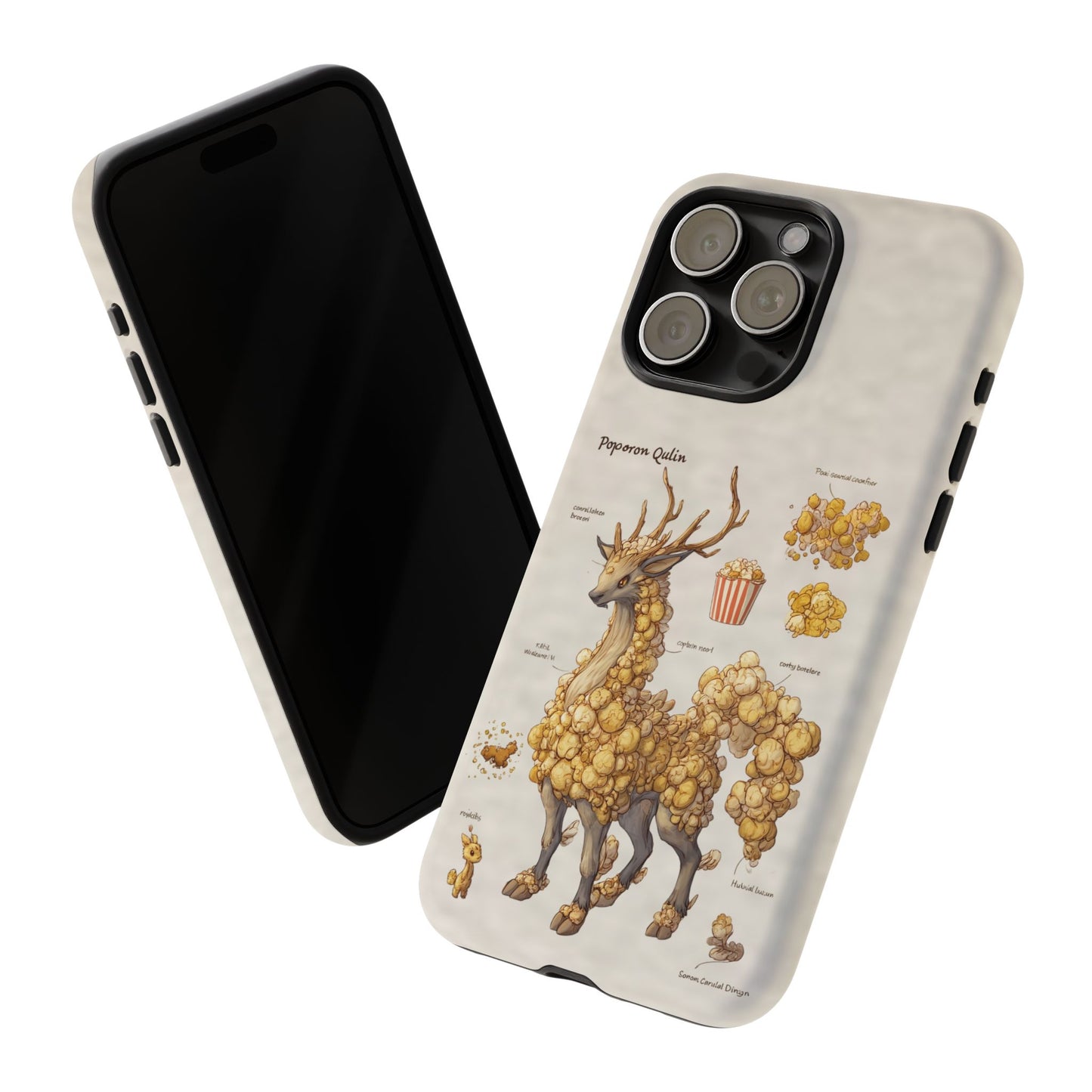 MOUMONS002 Popcorn Quill Phone Case — Cute Popcorn Creature Protective Cover