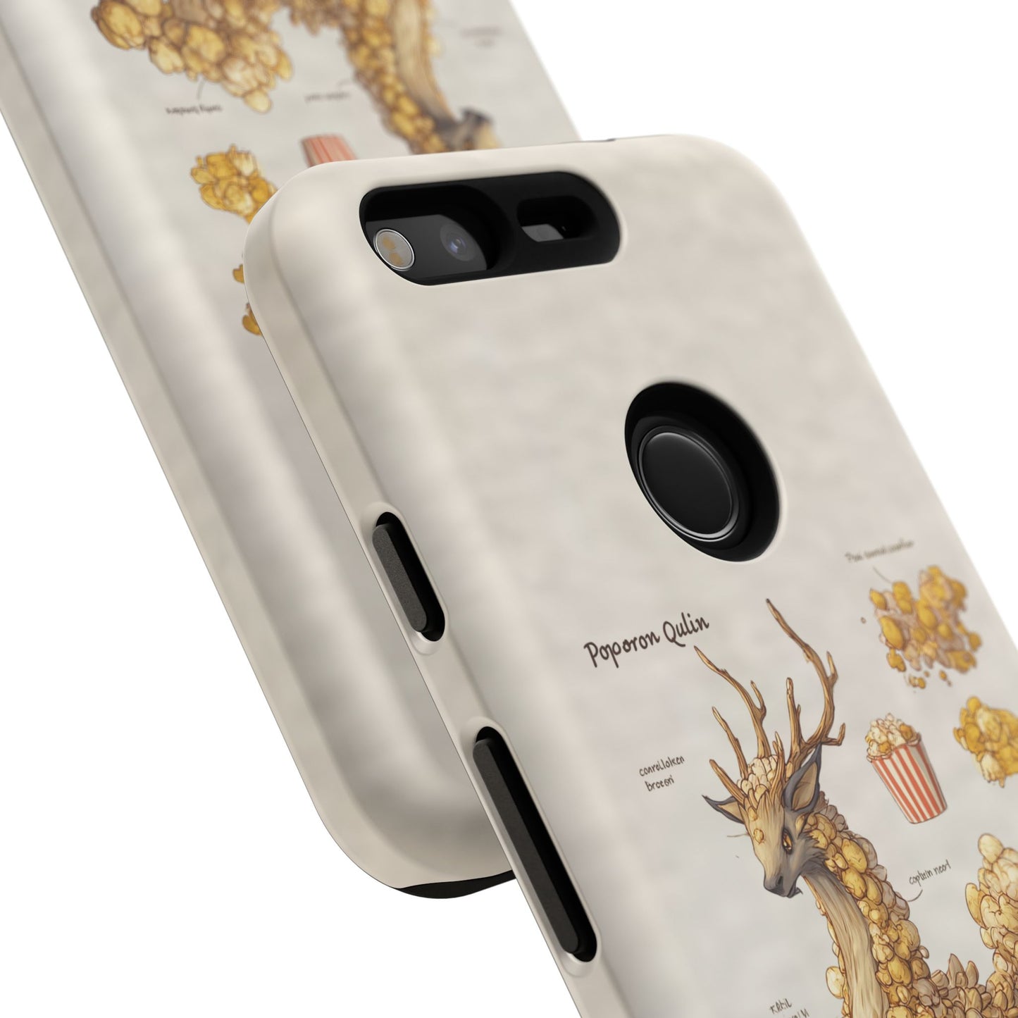 MOUMONS002 Popcorn Quill Phone Case — Cute Popcorn Creature Protective Cover