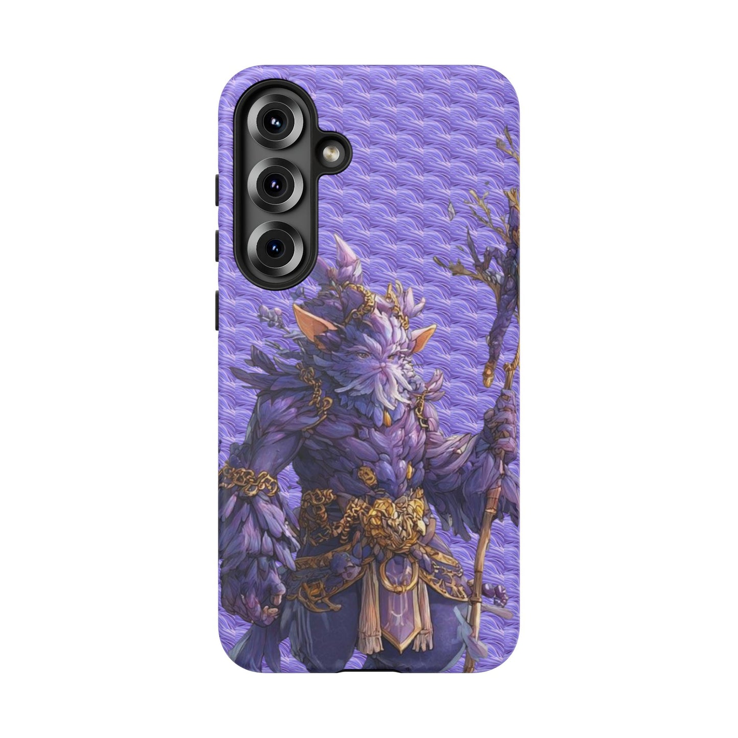 MOUMONS004 Purple Fantasy Warrior Phone Case – "Smoothie Waguizi" Art Protective Cover