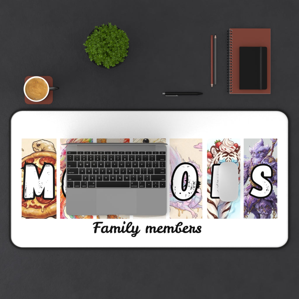Moumoms Family Members Desk Mat