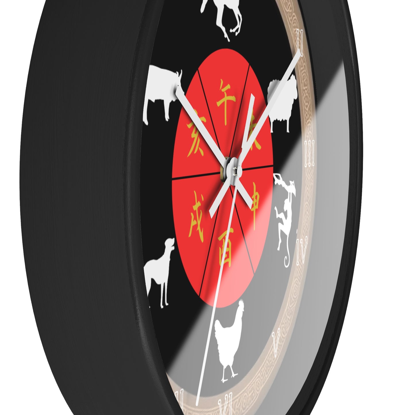 Zodiac Animal Wall Clock, Chinese Zodiac Clock, Unique Home Decor, Gift for Astrology Lovers, Office Wall Art, Feng Shui Decor