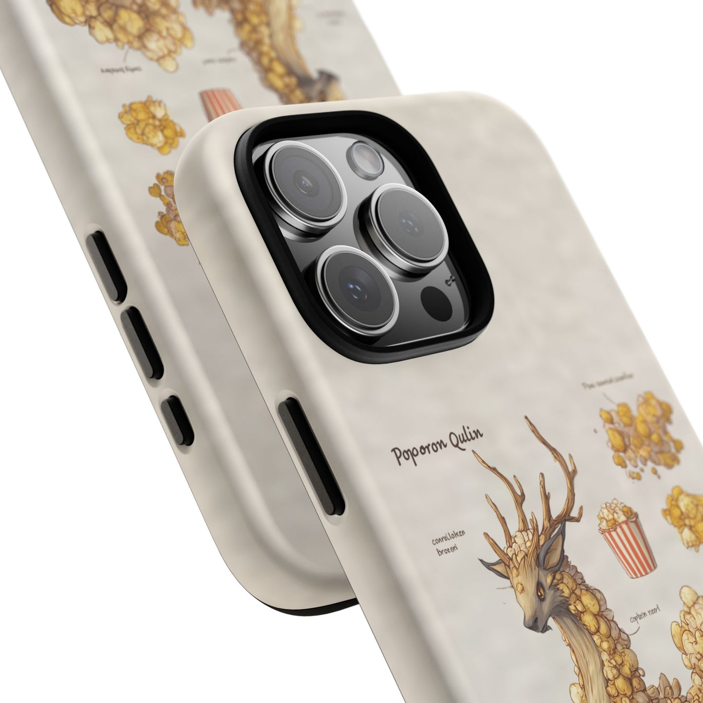 MOUMONS002 Popcorn Quill Phone Case — Cute Popcorn Creature Protective Cover