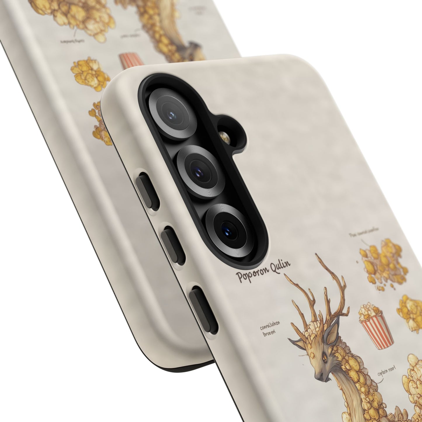 MOUMONS002 Popcorn Quill Phone Case — Cute Popcorn Creature Protective Cover