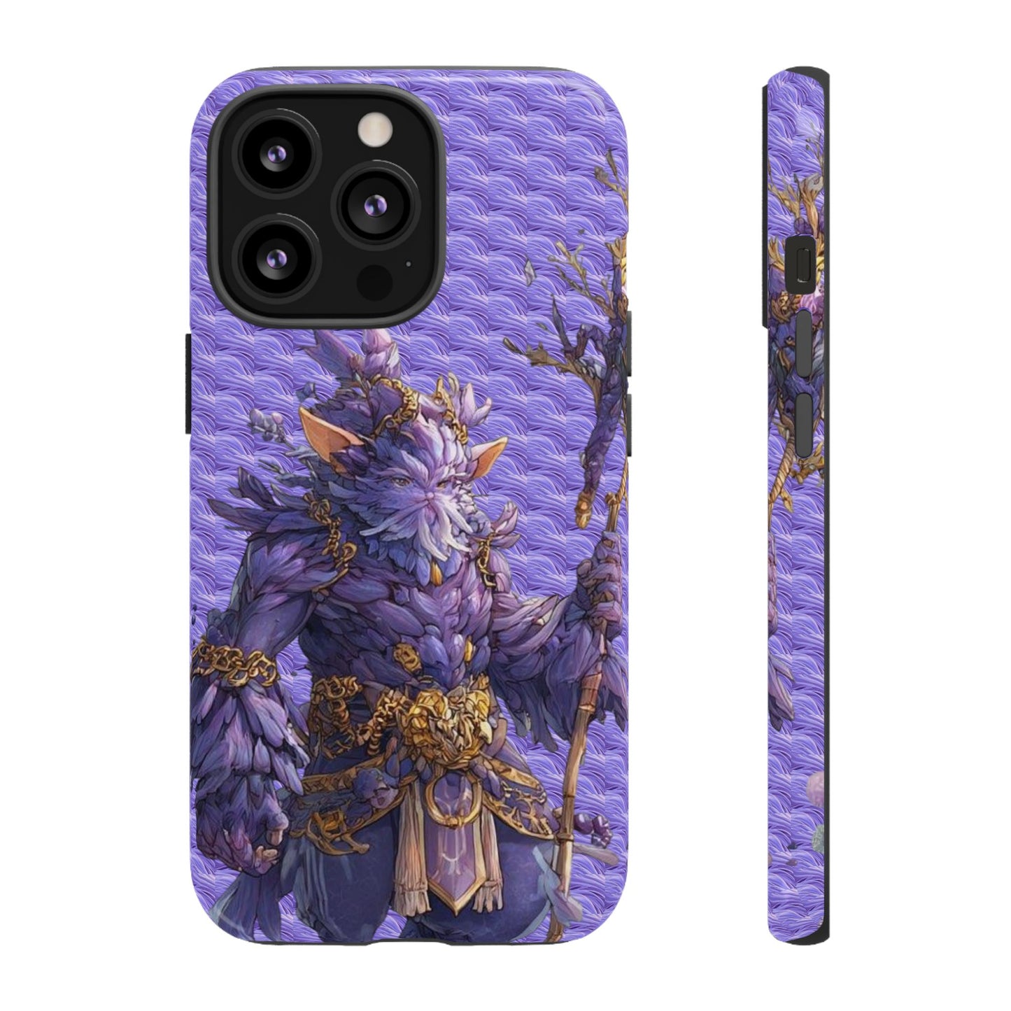 MOUMONS004 Purple Fantasy Warrior Phone Case – "Smoothie Waguizi" Art Protective Cover