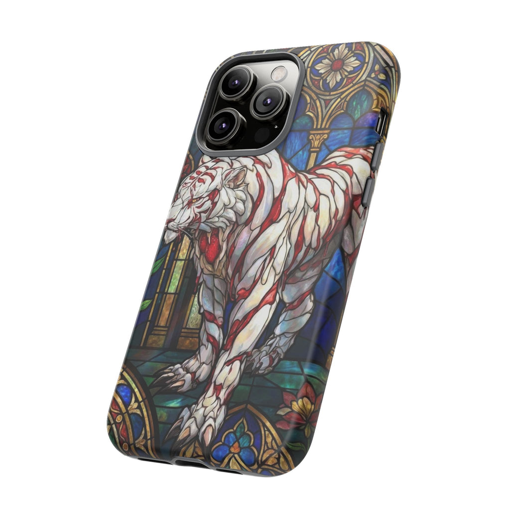 MOUMONS0011 special Stained Glass Phone Case — Protective Tough Case with Gothic Cathedral Design