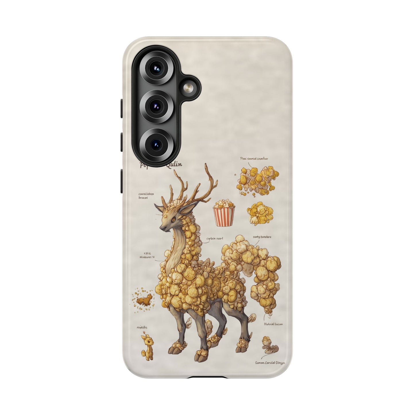 MOUMONS002 Popcorn Quill Phone Case — Cute Popcorn Creature Protective Cover