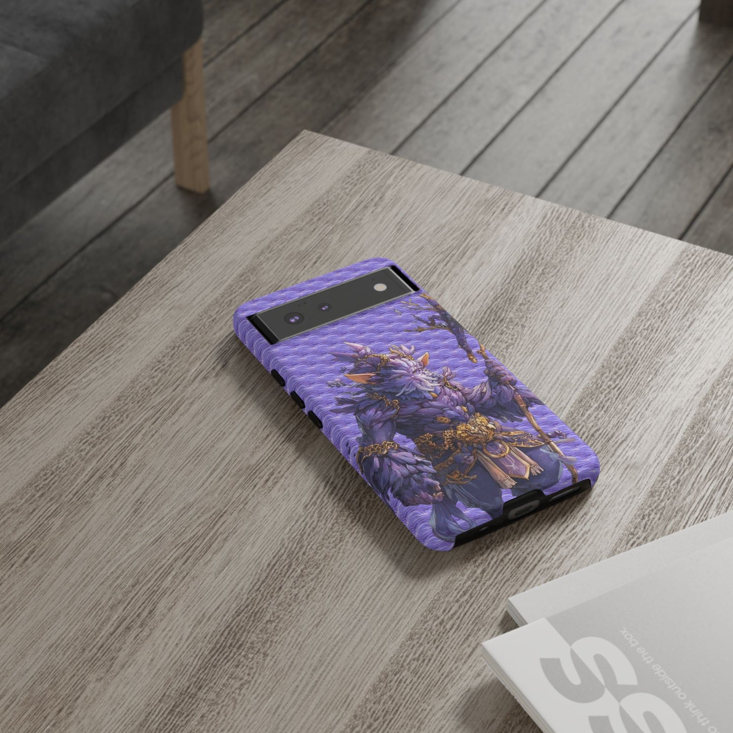 MOUMONS004 Purple Fantasy Warrior Phone Case – "Smoothie Waguizi" Art Protective Cover