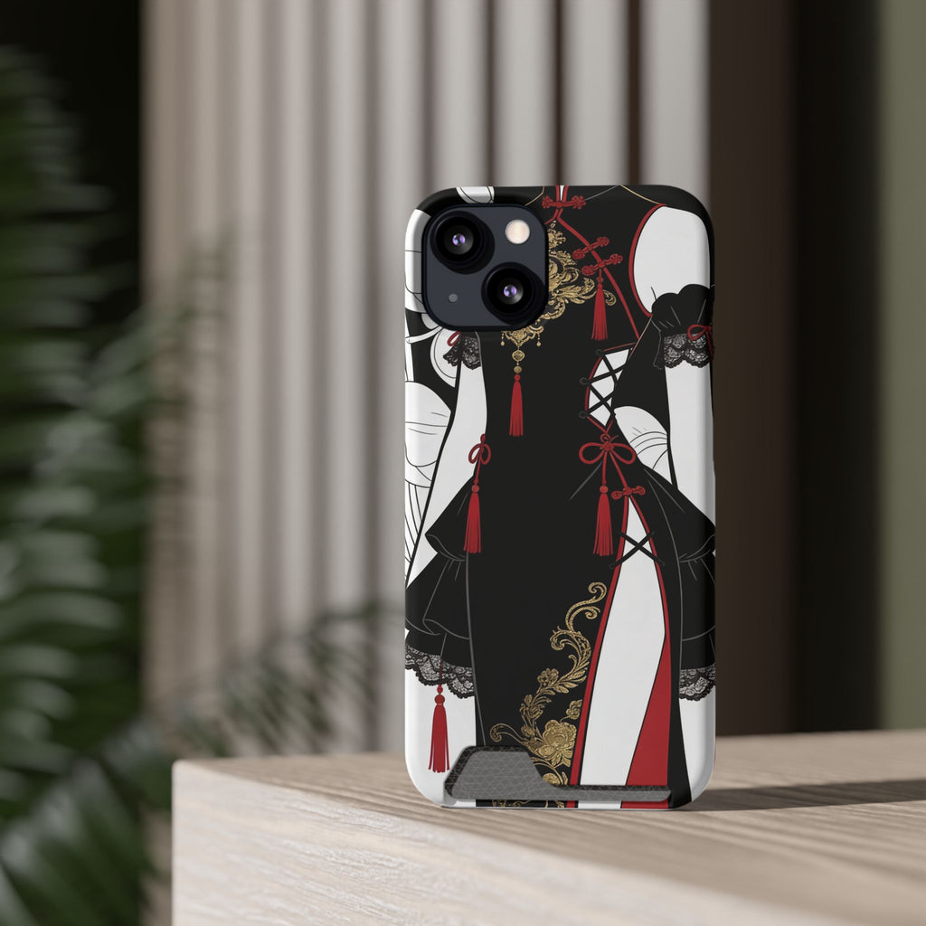 A002 Chinese Traditional Fashion Phone Case with Card Holder