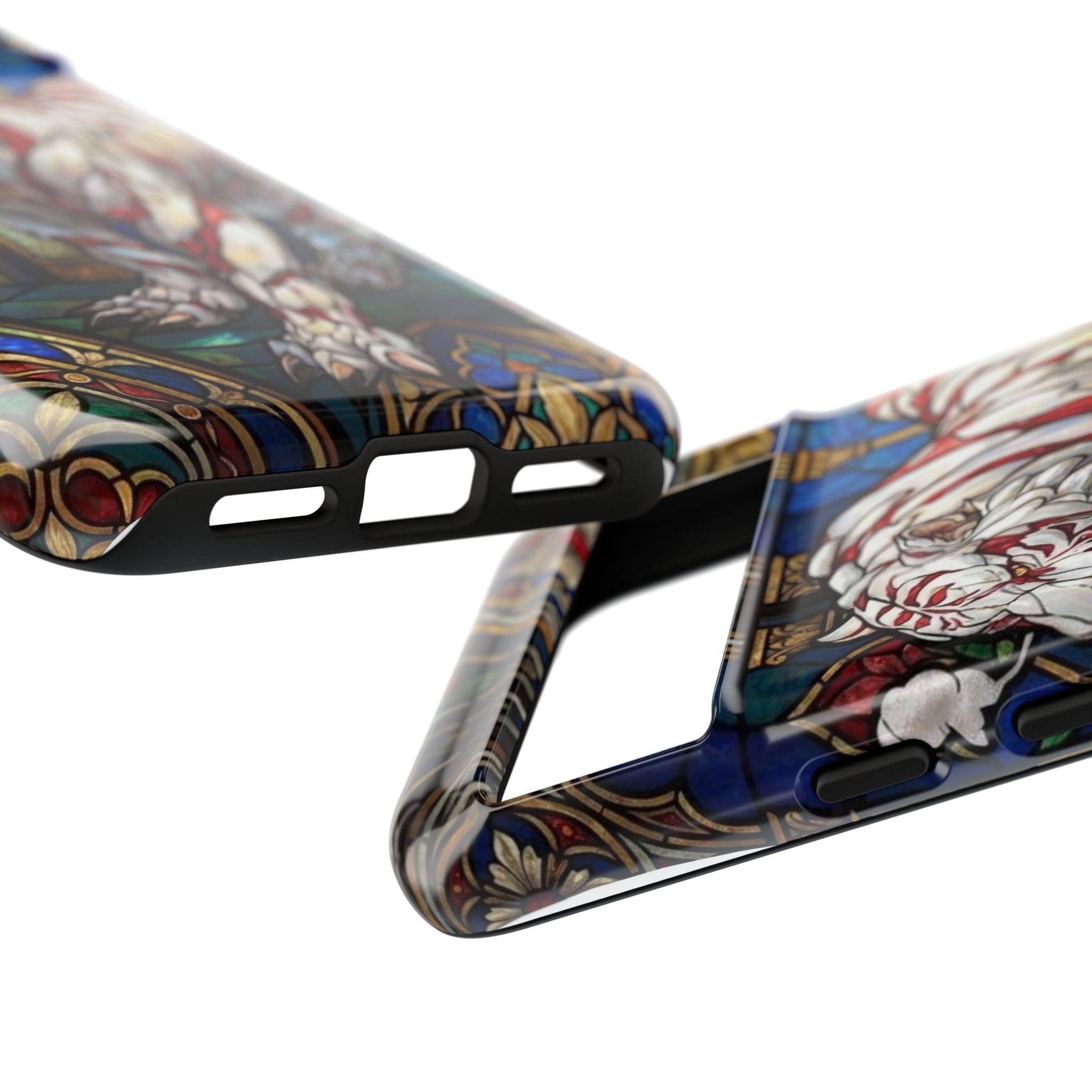 MOUMONS0011 special Stained Glass Phone Case — Protective Tough Case with Gothic Cathedral Design