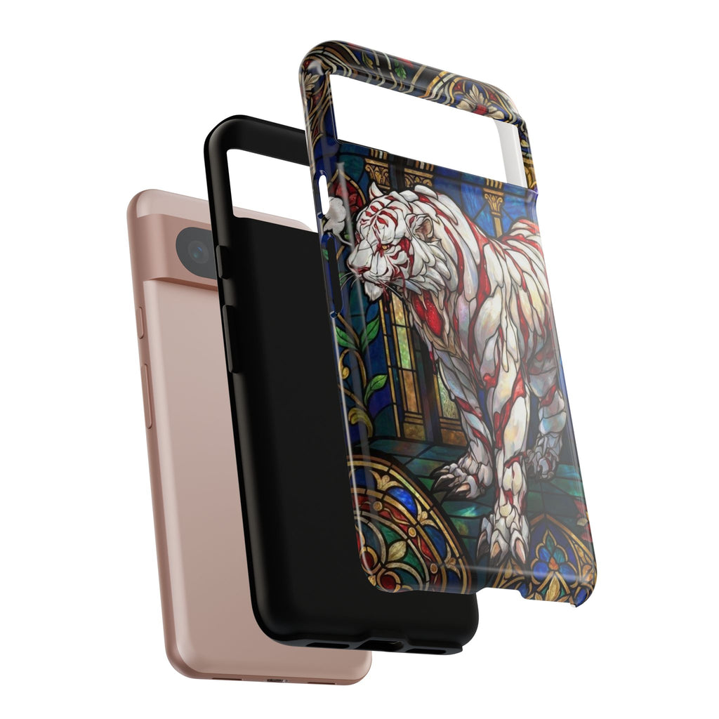 MOUMONS0011 special Stained Glass Phone Case — Protective Tough Case with Gothic Cathedral Design