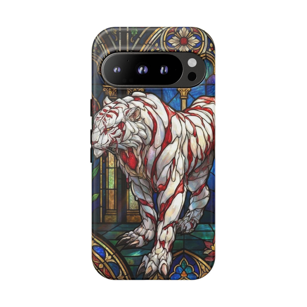 MOUMONS0011 special Stained Glass Phone Case — Protective Tough Case with Gothic Cathedral Design