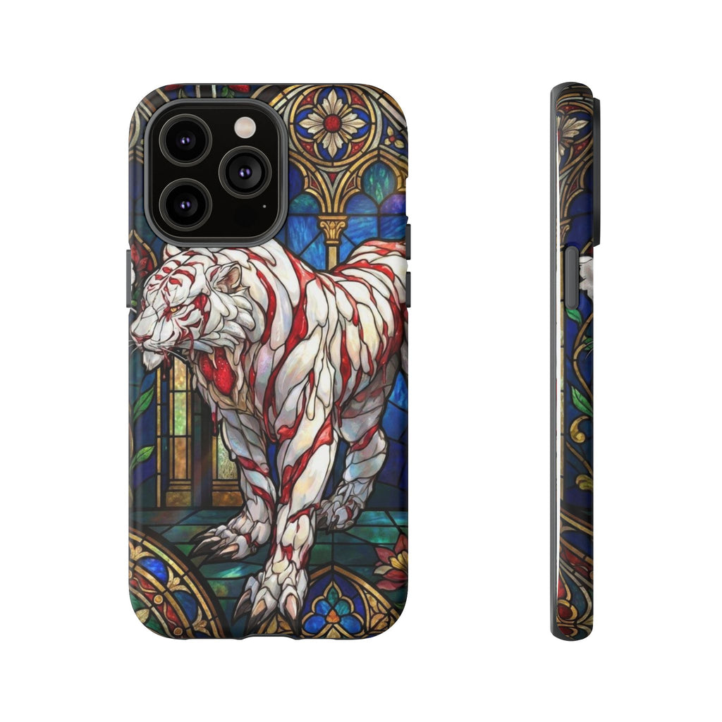 MOUMONS0011 special Stained Glass Phone Case — Protective Tough Case with Gothic Cathedral Design