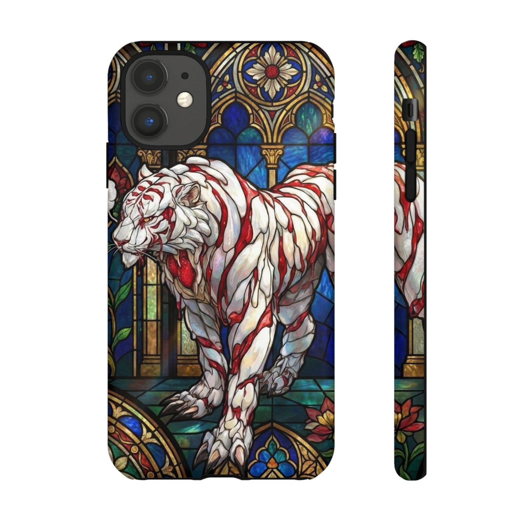 MOUMONS0011 special Stained Glass Phone Case — Protective Tough Case with Gothic Cathedral Design