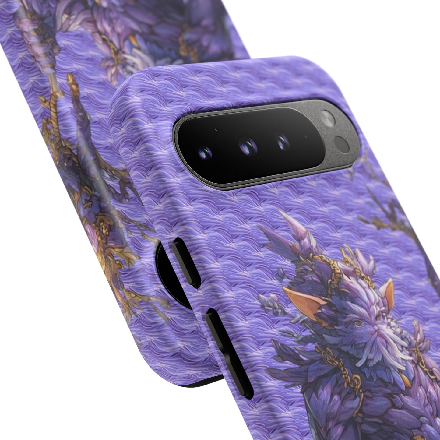 MOUMONS004 Purple Fantasy Warrior Phone Case – "Smoothie Waguizi" Art Protective Cover