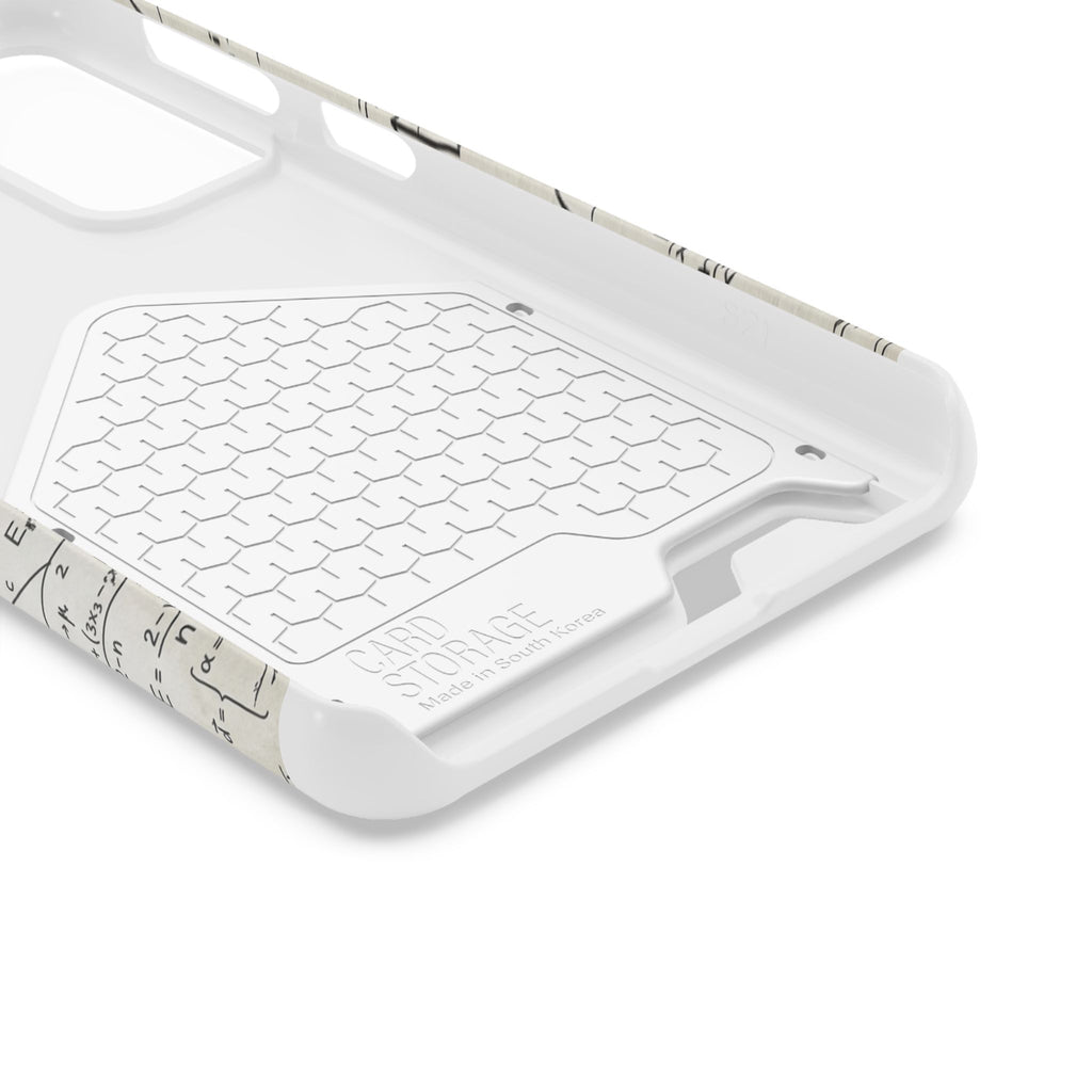 A001 Math Formula Phone Card Case — Scientific Equations Card Holder Phone Case