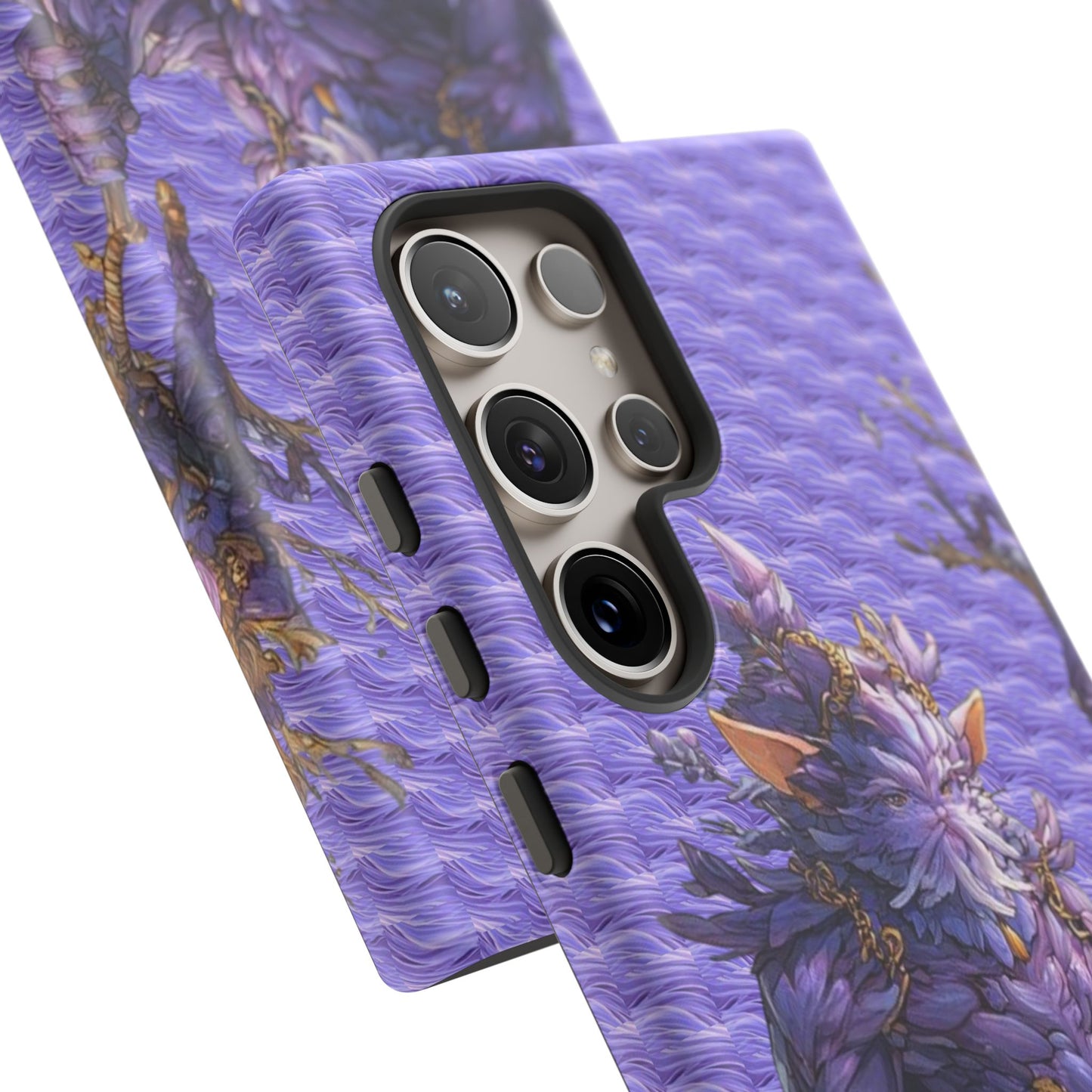 MOUMONS004 Purple Fantasy Warrior Phone Case – "Smoothie Waguizi" Art Protective Cover